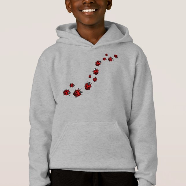 Ladybug Hoodie Barn Ladybug Hoodie Shirts & Gifts T-shirt (Framsida)