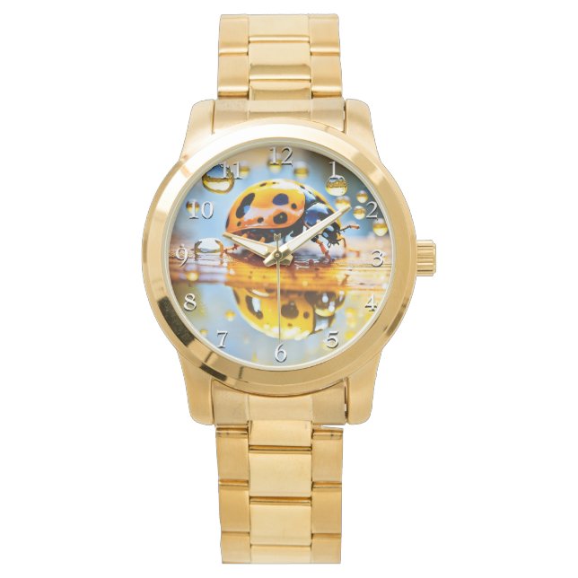 Ladybug i regn armbandsur (Framsida)