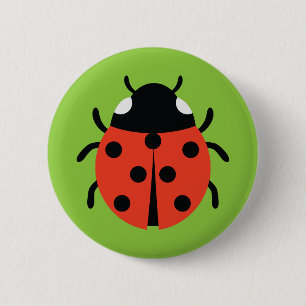 Ladybug Illustration Knapp