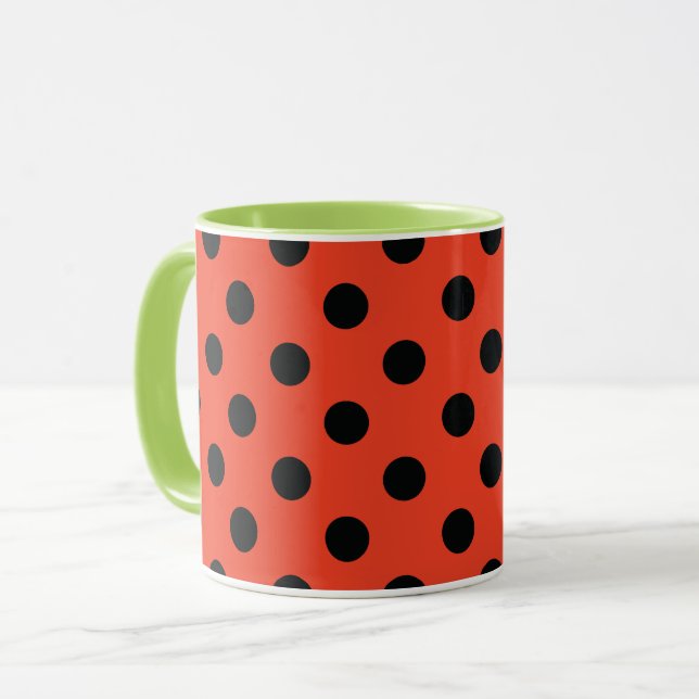 Ladybug Illustration Mugg (Framsida vänster)