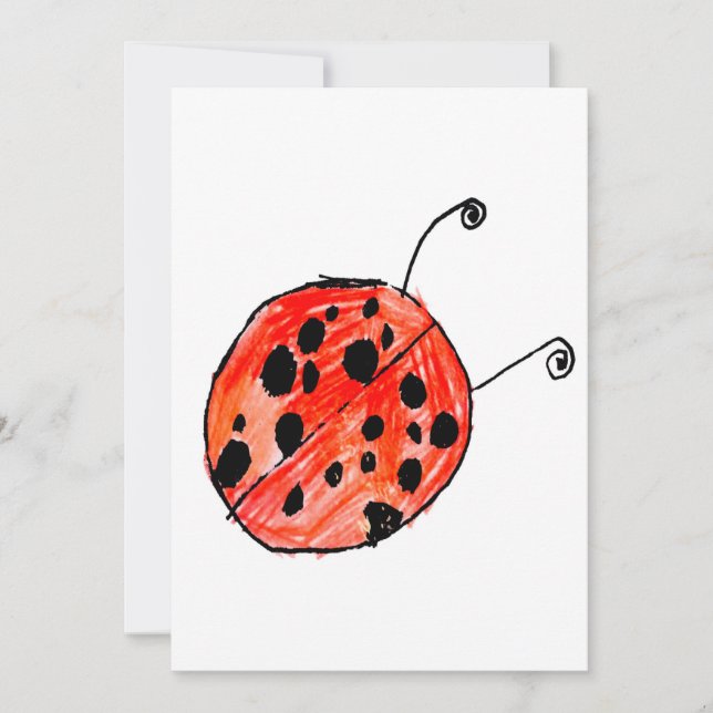 Ladybug Inbjudningar (Framsida)