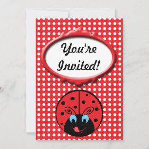 Ladybug Inbjudningar