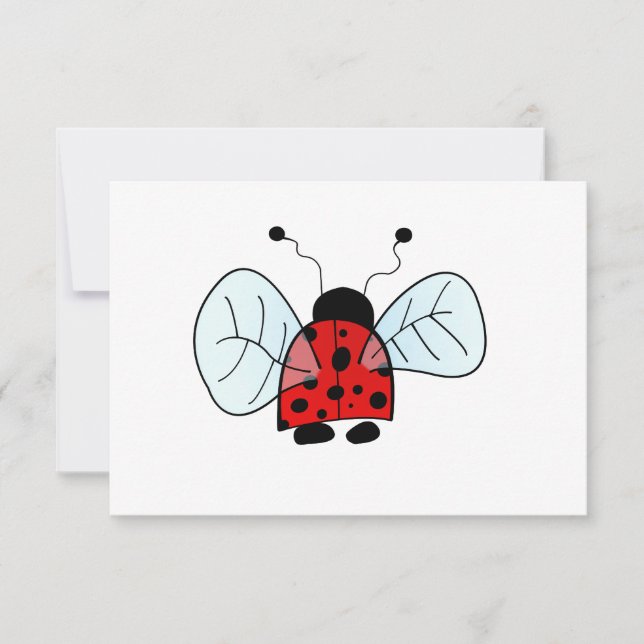 Ladybug Inbjudningar (Framsida)