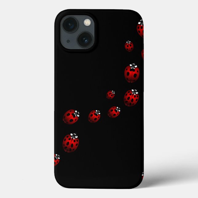 Ladybug iPad Case Anpassade Cute Ladybird Fodral (Baksida)