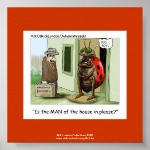 Ladybug Issues Tecknad On Quality Funny Poster