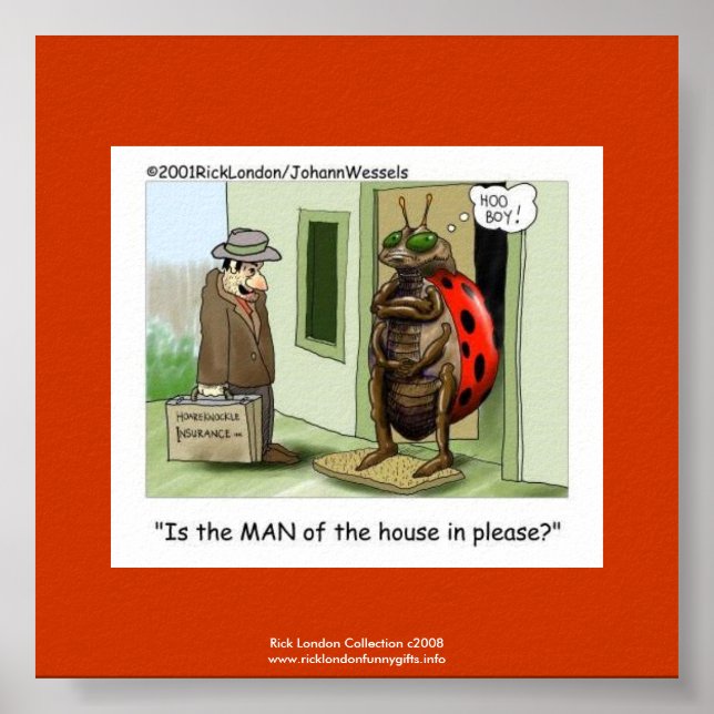 Ladybug Issues Tecknad On Quality Funny Poster (Framsidan)