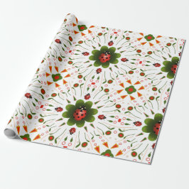 Ladybug Jul Wrapping papper Presentpapper