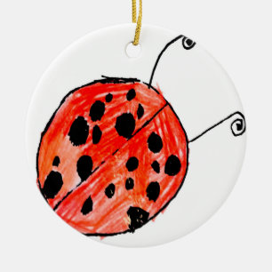 Ladybug Julgransprydnad Keramik