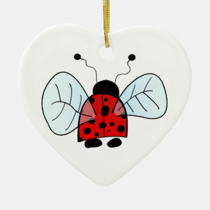 Ladybug Julgransprydnad Keramik