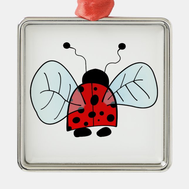 Ladybug Julgransprydnad Metall (Framsidan)