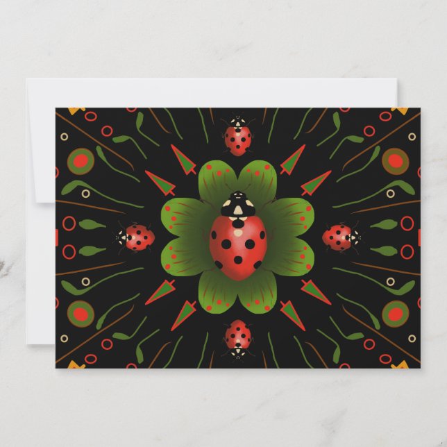 Ladybug julkort (Framsida)