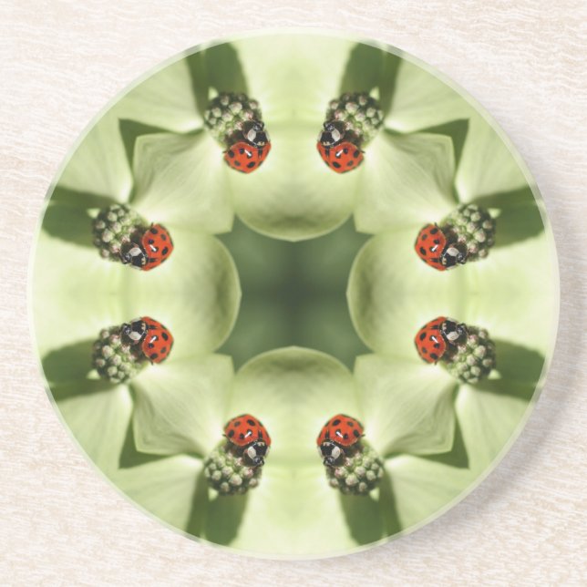 Ladybug Kaleidoscope Animal Underlägg (Framsidan)