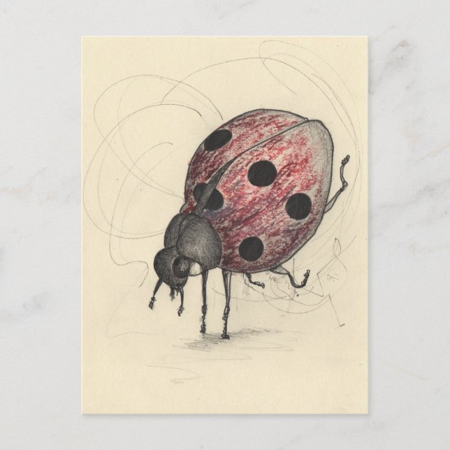 Ladybug kan inte dansa helg vykort (Framsida)