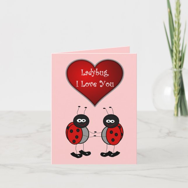 Ladybug Kärlek Card Helgkort (Framsida)