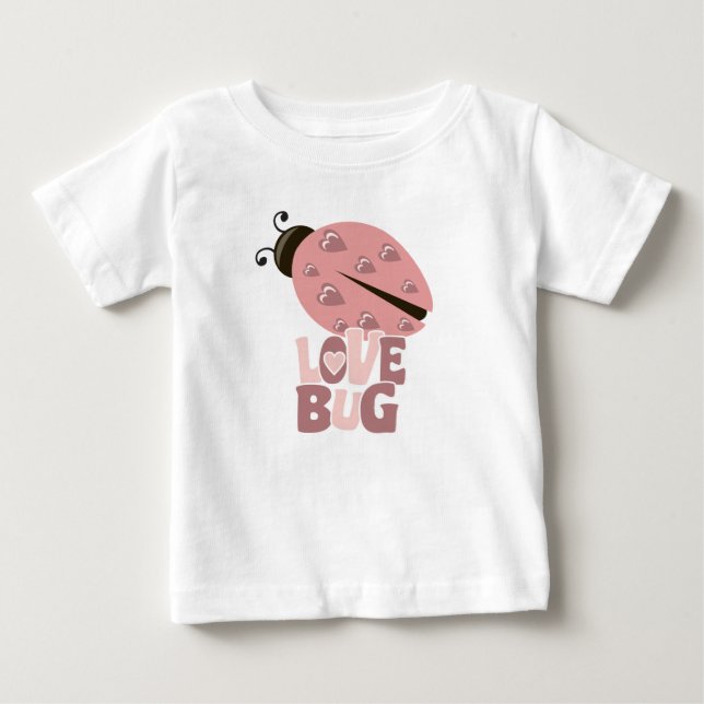 Ladybug Kärlek Children's Shirt Tee Shirt (Framsida)