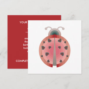 ladybug kärlek inbjudningar