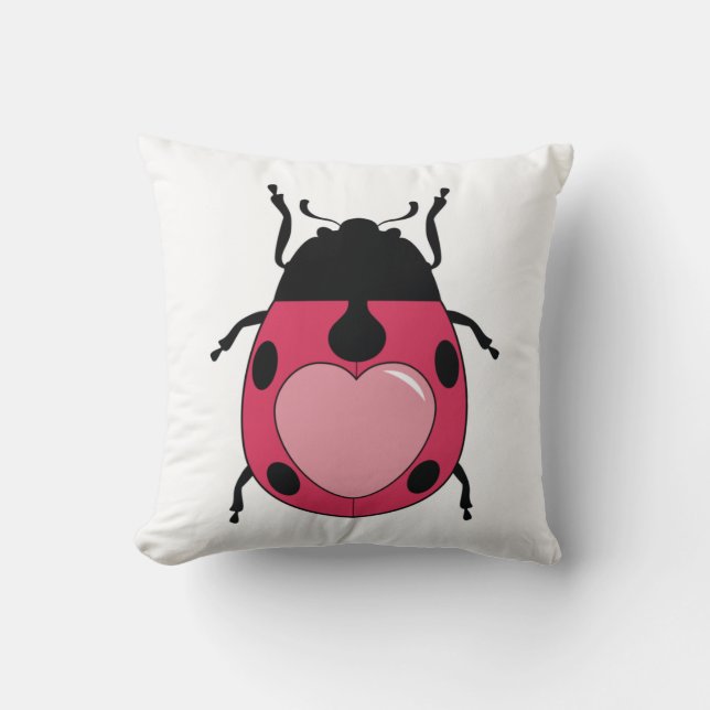 Ladybug kärlek kudde (Framsida)