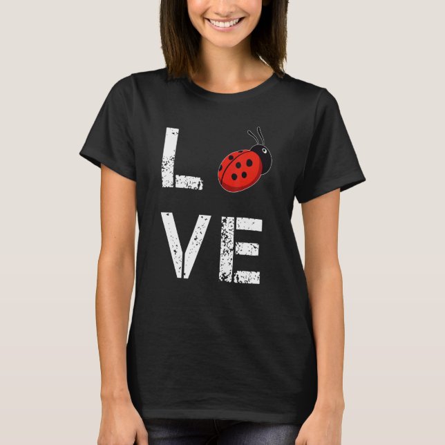 Ladybug Kärlek Ladybird Sweet Ladybug T Shirt (Framsida)