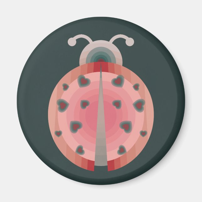 ladybug kärlek magnet (Framsidan)