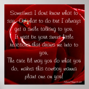 Ladybug Kärlek med Dikt Poster