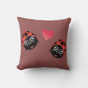 Ladybug Kärlek (Mönster) Kudde