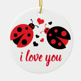 Ladybug Kärlek Ornament