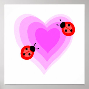 Ladybug Kärlek Poster