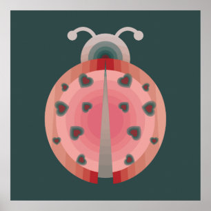 ladybug kärlek poster