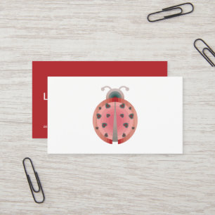 ladybug kärlek visitkort