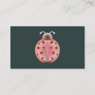 ladybug kärlek visitkort