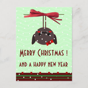 ladybug kawaii julafton hälsning helg vykort