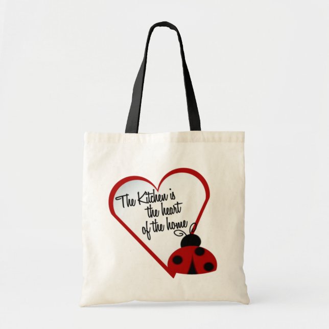 Ladybug Kitchen Tote Bag Tygkasse (Framsidan)