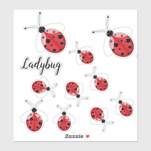 Ladybug Klistermärken (Ark)