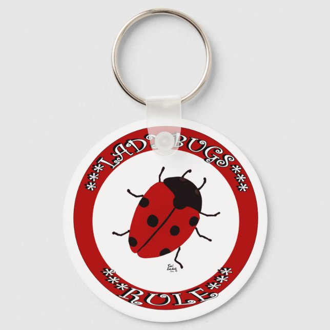 Ladybug-knapp Nyckelring (Framsida)