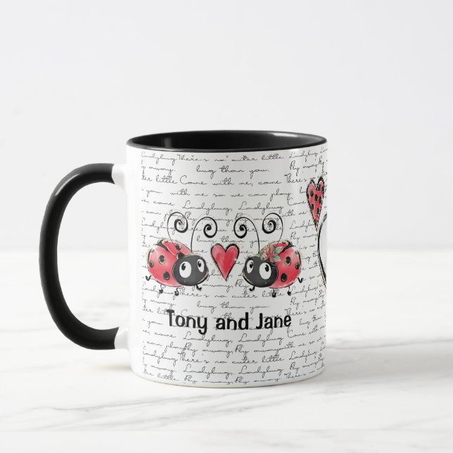 Ladybug Ladybird design Mugg (Vänster)