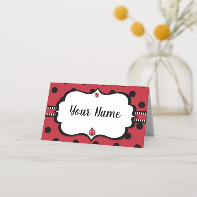 Ladybug/Ladybird-mappat platskort Placeringskort (Framsida)