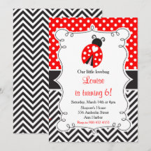 Ladybug Ladybird Red Födelsedagsfest