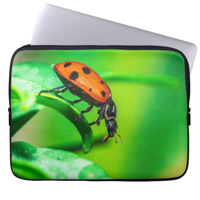 Ladybug Leaf Laptop Fodral (Framsidan)