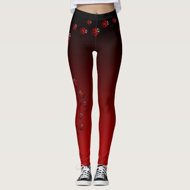 Ladybug Leggings Ladybird Insect Leggings (Framsida)