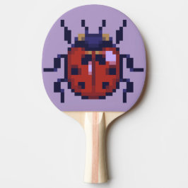 Ladybug, lieveheersbeestje pixelart pingisracket