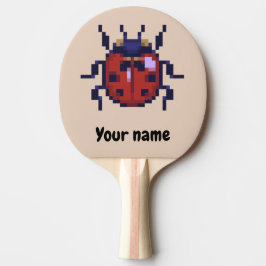 Ladybug, lieveheersbeestje pixelart pingisracket