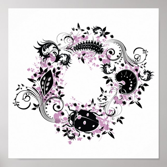 Ladybug Life Cycle Poster - Lila (Framsidan)