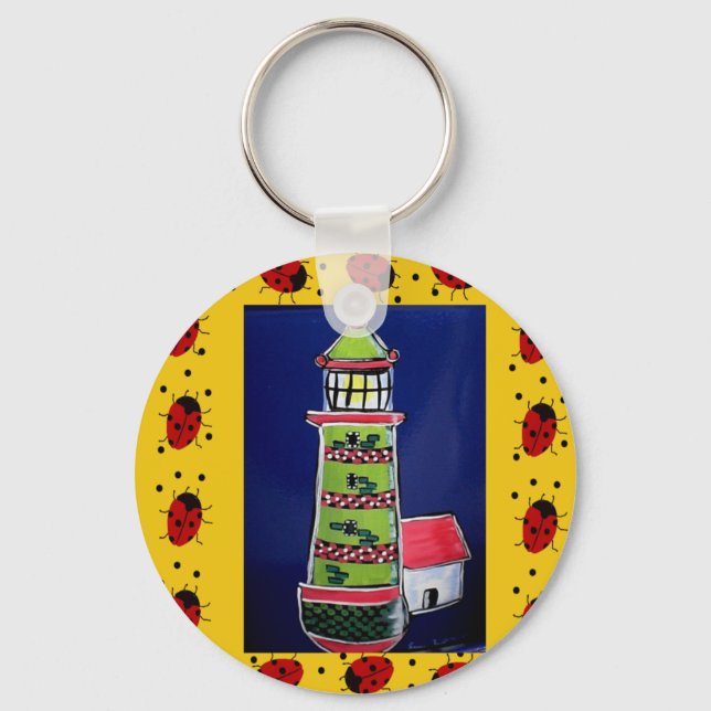 Ladybug Lighthouses Nyckelring (Framsida)