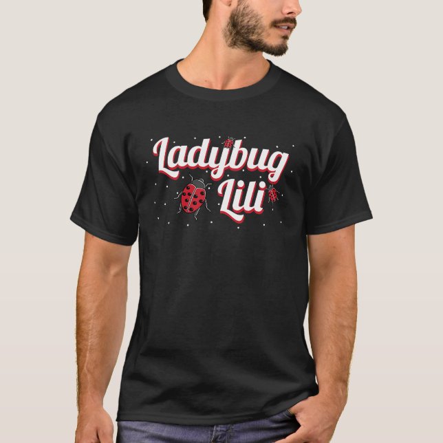 Ladybug Lili Ladybeetle T Shirt (Framsida)