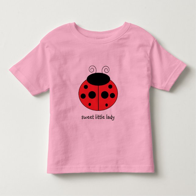 Ladybug Long Sleged Girls Shirt T Shirt (Framsida)