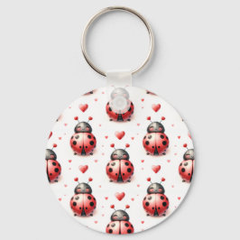 Ladybug Love (personalized) Nyckelring