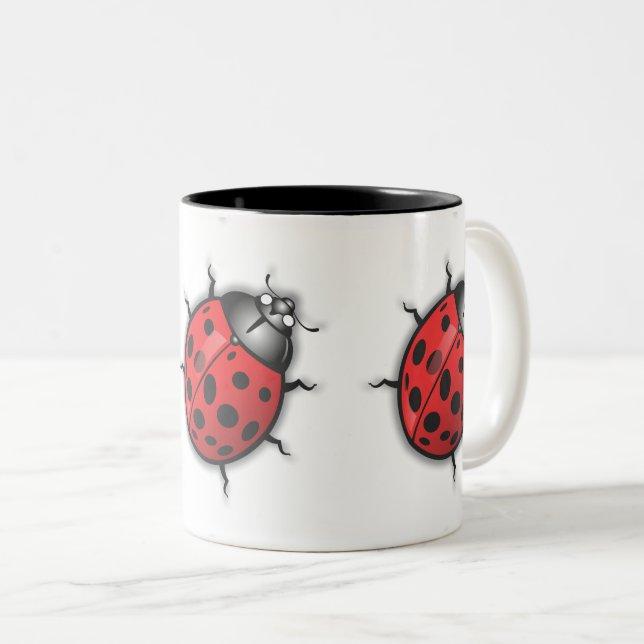 LadyBug Lovers Mug Två-Tonad Mugg (Framsida höger)
