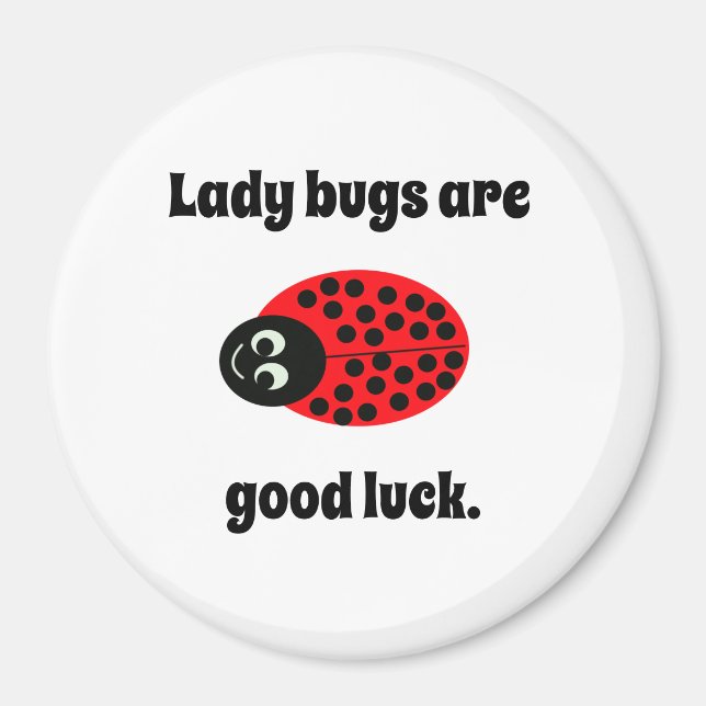 Ladybug, lycka till magnet (Framsidan)
