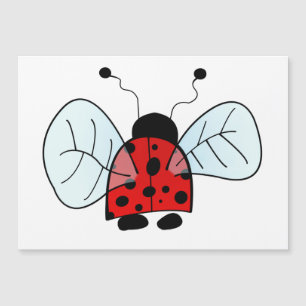 Ladybug Magnetisk Inbjudningskort