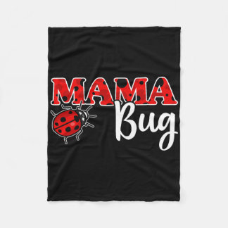 Ladybug Mamma i Birthday Girl Shirt Fleecefilt
